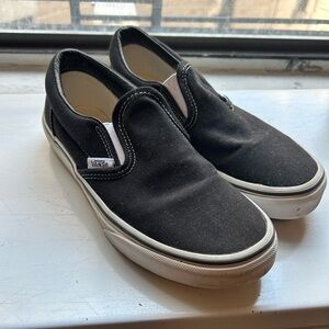 Vans Black Canvas Slip-Ons